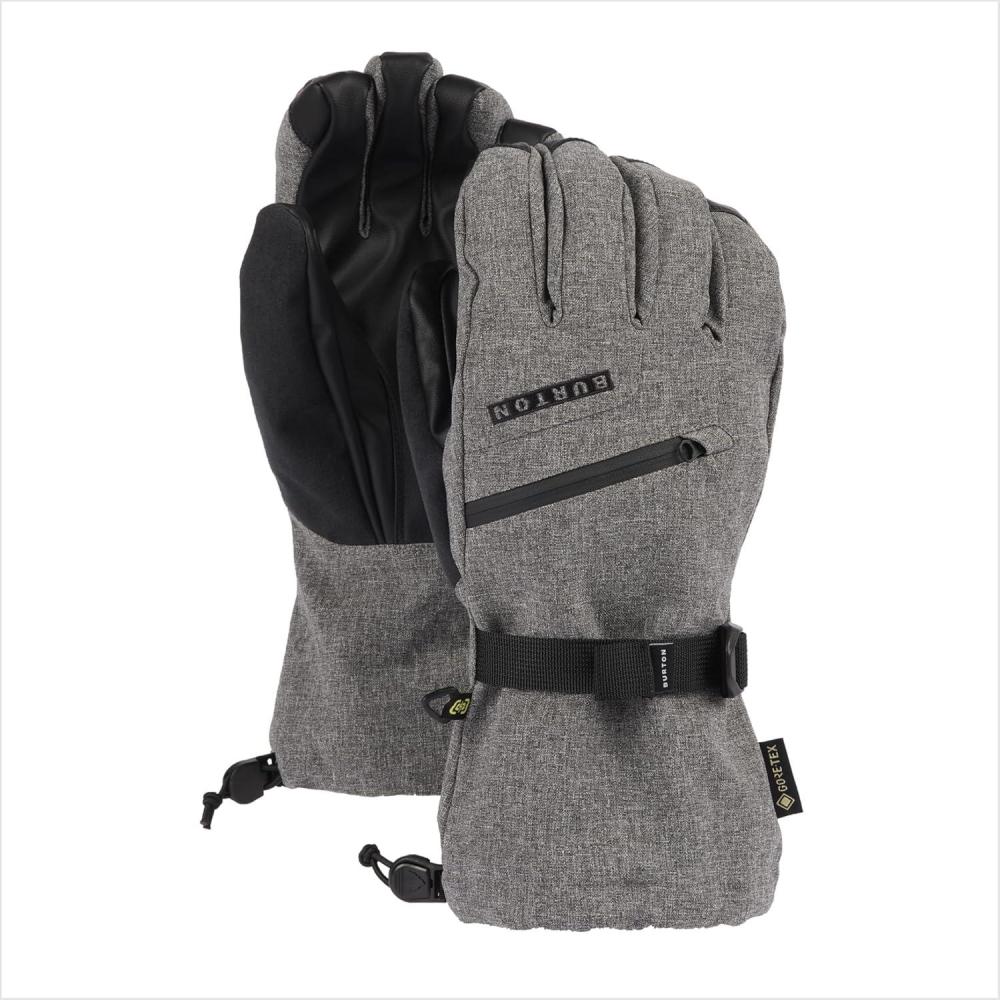 imageBurton Mens GoreTEX Insulated Gloves Waterproof Winter Snowboard GlovesGray Heather