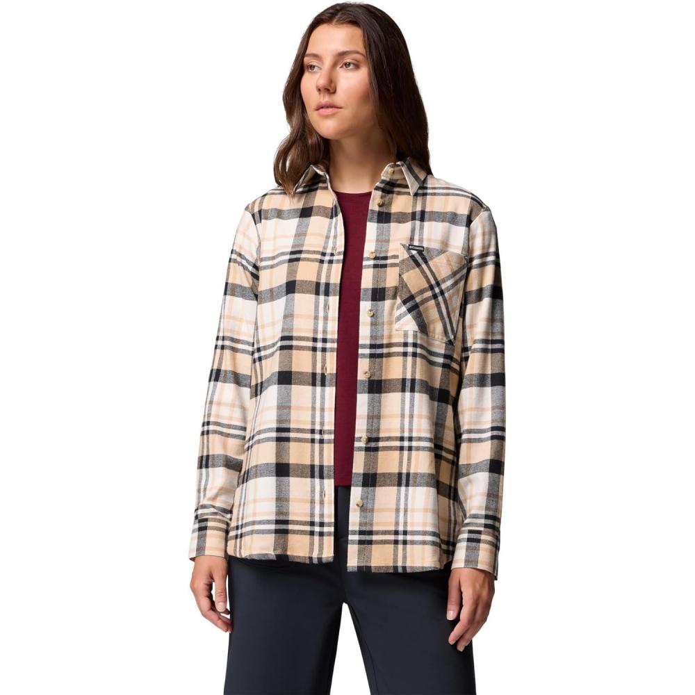 imageColumbia Womens Calico Basin Flannel Long Sleeve ShirtCanoe Multiplaid