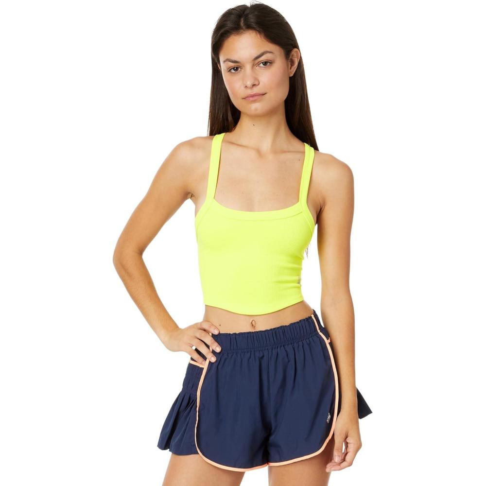 imageFree People Womens All Clear Cami SolidHighlighter Yellow