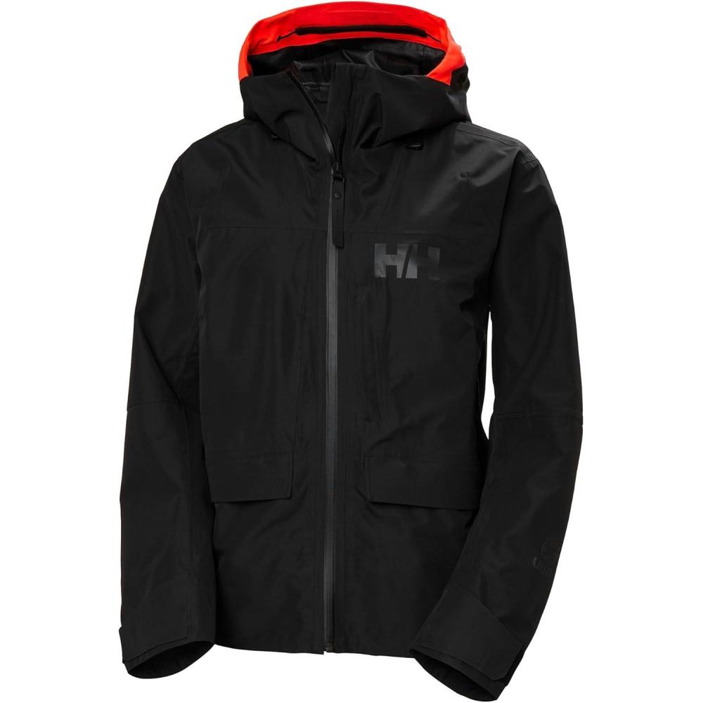 imageHellyHansen Emiko Short Shell Jacket for Women  Waterproof Breathable Coat Ideal for Skiing and Outdoor Adventures990 Black