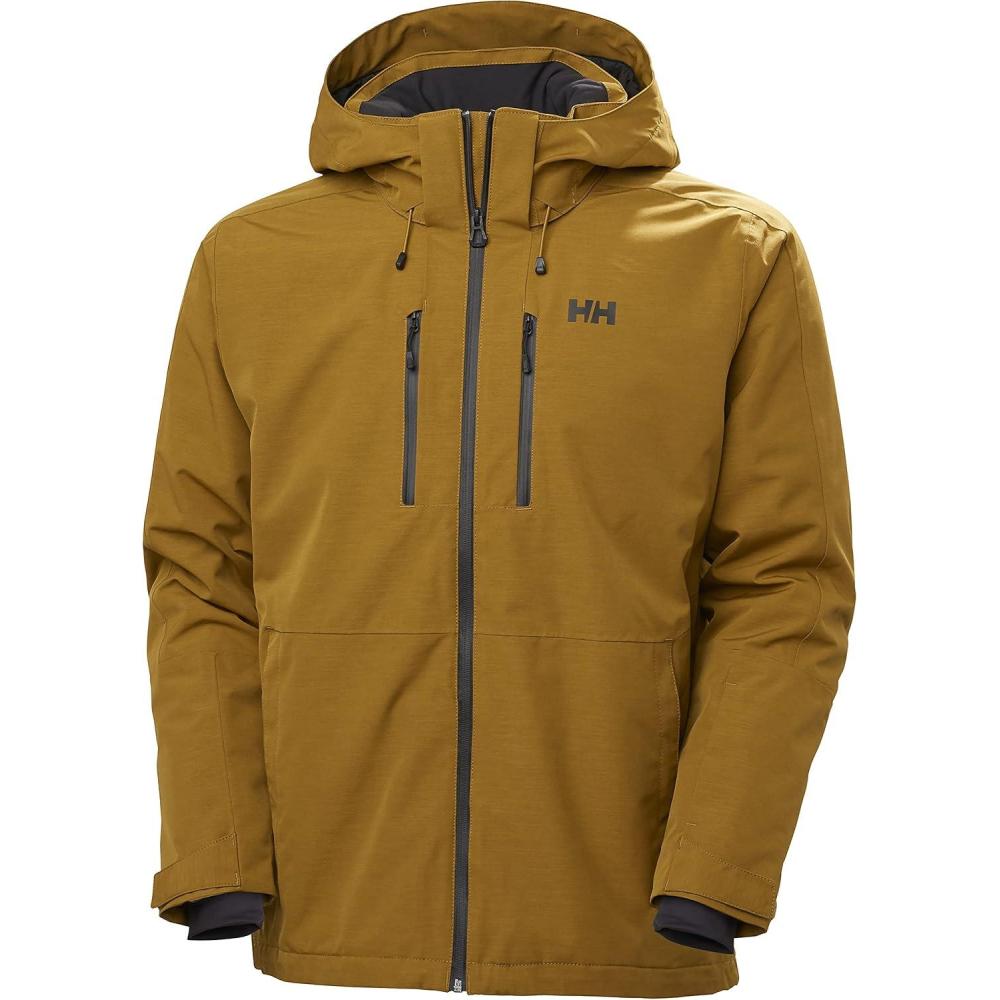 imageHellyHansen Juniper 30 Ski Jacket  Waterproof Winter Jacket for Men  Adjustable Hood712 Cumin