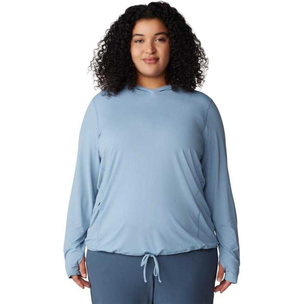 imageMountain Hardwear Womens Crater Lake Long Sleeve Hoody for Hiking Camping Backpacking and Casual WearElement