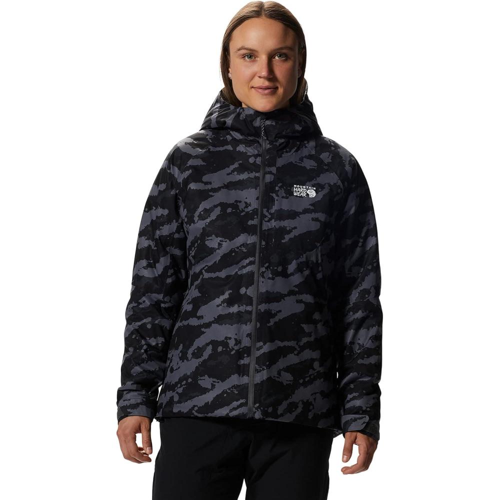 imageMountain Hardwear womens Stretch Ozonic Insulated JacketJacketBlack Paintstrokes Print