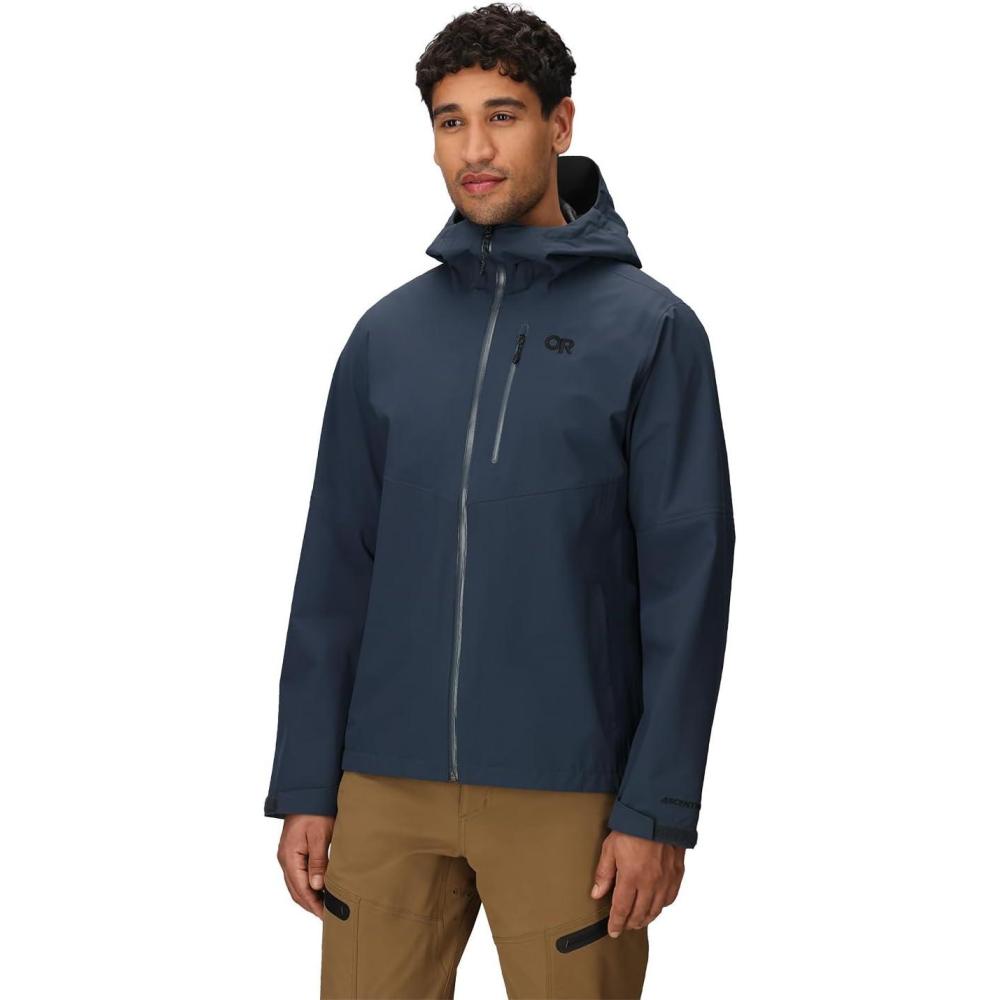 imageOutdoor Research Mens Foray 3L Jacket Waterproof Windproof Hooded Long Sleeve Standard FitAtlantic