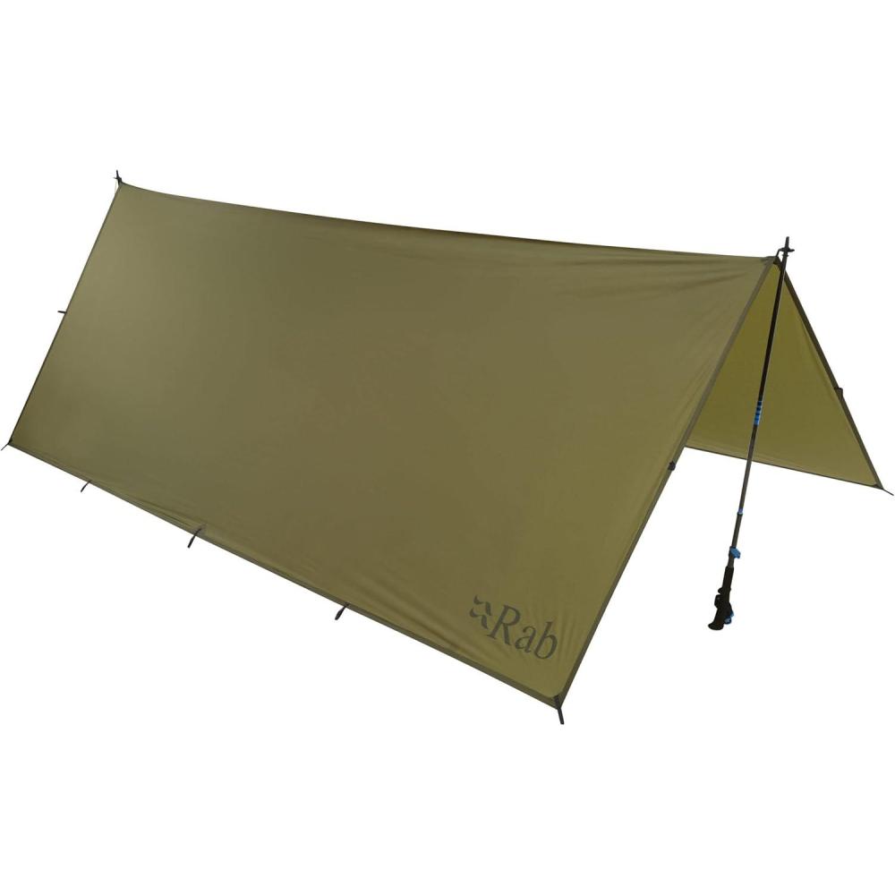 imageRab Siltarp 2 Person Waterproof Lightweight Shelter Tarp for Camping and BackpackingOlive