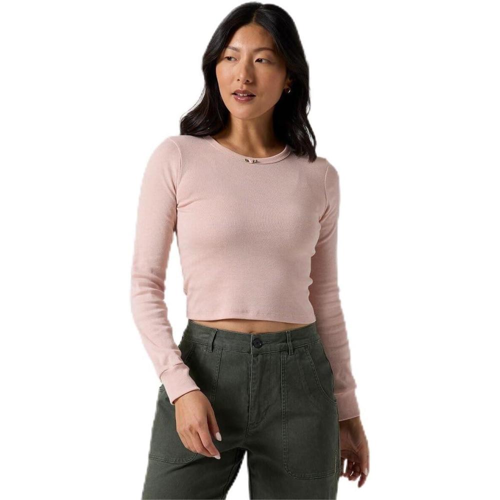 imageStoic Rosette LongSleeve TShirt  WomensHeather Ballet