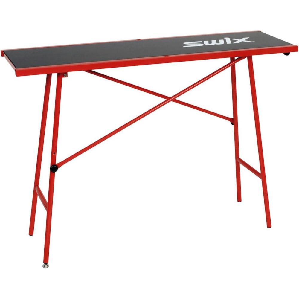 imageSwix T75W Wide Waxing Table 120 x 35cm Compact Lightweight Wax Table for Skis ampamp Snowboard with One Leg Height AdjustmentTable