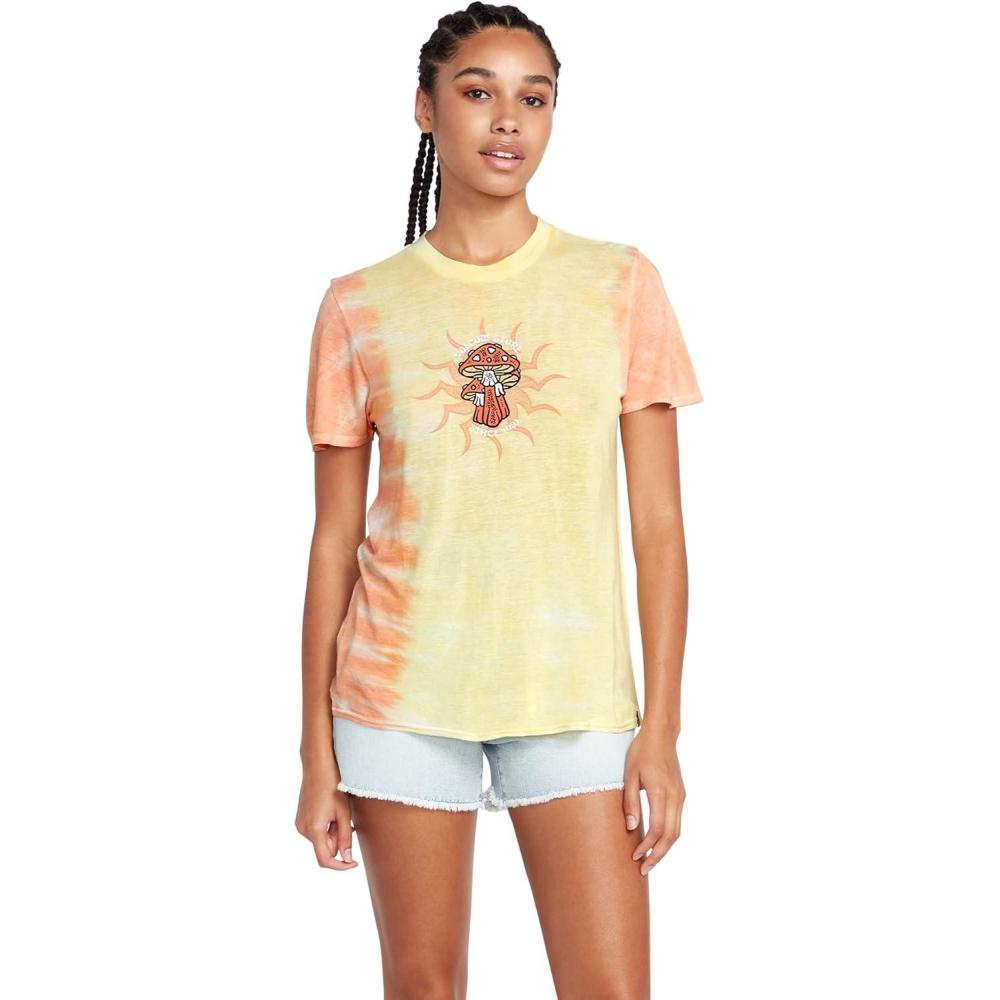 imageVolcom Womens Tern N Bern Short Sleeve Boyfriend TeeCitron