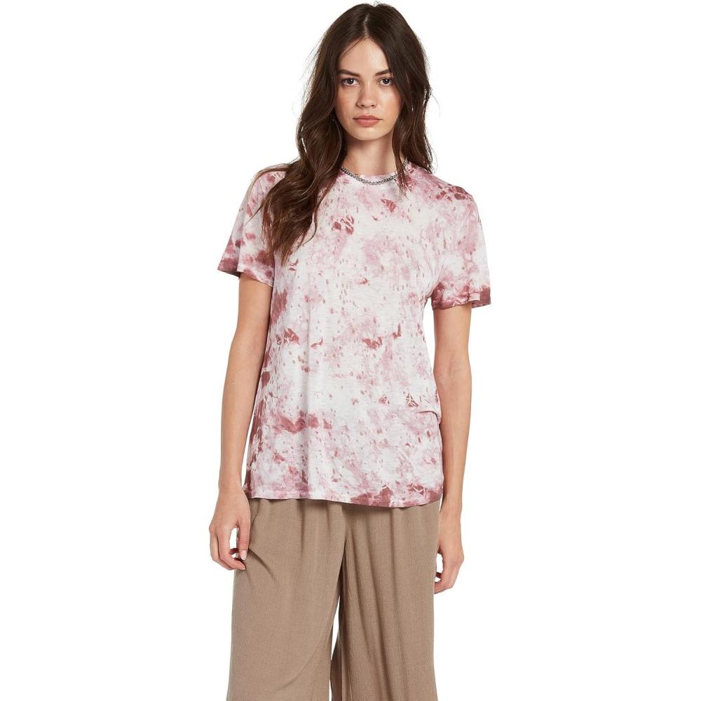 imageVolcom Womens Tern N Bern Short Sleeve Boyfriend TeePurple Haze