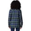 Columbia Women’s Calico Basin Flannel Long Sleeve Shirt(Collegiate Navy Multiplaid)