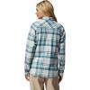 Columbia Women’s Calico Basin Flannel Long Sleeve Shirt(Crushed Blue Multiplaid)
