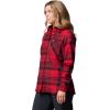 Columbia Women’s Calico Basin Flannel Long Sleeve Shirt(Mountain Red Multiplaid)