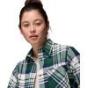 Columbia Women’s Calico Basin Flannel Long Sleeve Shirt(Rain Forest Multiplaid)