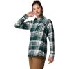 Columbia Women’s Calico Basin Flannel Long Sleeve Shirt(Rain Forest Multiplaid)