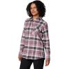 Columbia Women’s Calico Basin Flannel Long Sleeve Shirt(Snowdrift Multiplaid)