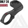 KOM Cycling Garmin Edge Bike Mount – Red, Compatible with Garmin Edge 20, 25, 500, 520, 530, 800, 810, 820, 1000, 1030(Carbon Effect)