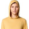 Mountain Hardwear, Sunblocker Long Sleeve Hoodie – Women’s, Sundown Gold Heather, XS