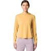Mountain Hardwear, Sunblocker Long Sleeve Hoodie – Women’s, Sundown Gold Heather, XS