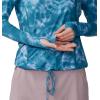 Mountain Hardwear Women’s Crater Lake Long Sleeve Hoody for Hiking, Camping, Backpacking, and Casual Wear(Baltic Blue Spore Dye Print)