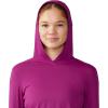Mountain Hardwear Women’s Crater Lake Long Sleeve Hoody for Hiking, Camping, Backpacking, and Casual Wear(Berry Glow)