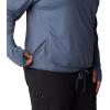 Mountain Hardwear Women’s Crater Lake Long Sleeve Hoody for Hiking, Camping, Backpacking, and Casual Wear(Blue Slate)