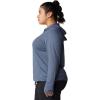 Mountain Hardwear Women’s Crater Lake Long Sleeve Hoody for Hiking, Camping, Backpacking, and Casual Wear(Blue Slate)