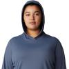 Mountain Hardwear Women’s Crater Lake Long Sleeve Hoody for Hiking, Camping, Backpacking, and Casual Wear(Blue Slate)