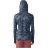 Mountain Hardwear Women’s Crater Lake Long Sleeve Hoody for Hiking, Camping, Backpacking, and Casual Wear(Blue Slate Frequency Print)