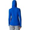 Mountain Hardwear Women’s Crater Lake Long Sleeve Hoody for Hiking, Camping, Backpacking, and Casual Wear(Bright Island Blue)
