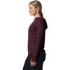 Mountain Hardwear Women’s Crater Lake Long Sleeve Hoody for Hiking, Camping, Backpacking, and Casual Wear(Cocoa Red Wildcat Print)