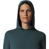 Mountain Hardwear Women’s Crater Lake Long Sleeve Hoody for Hiking, Camping, Backpacking, and Casual Wear(Dark Marsh)