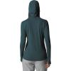Mountain Hardwear Women’s Crater Lake Long Sleeve Hoody for Hiking, Camping, Backpacking, and Casual Wear(Dark Marsh)