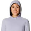 Mountain Hardwear Women’s Crater Lake Long Sleeve Hoody for Hiking, Camping, Backpacking, and Casual Wear(Frost Grey)