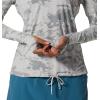 Mountain Hardwear Women’s Crater Lake Long Sleeve Hoody for Hiking, Camping, Backpacking, and Casual Wear(Grey Ice Crag Camo)