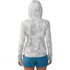 Mountain Hardwear Women’s Crater Lake Long Sleeve Hoody for Hiking, Camping, Backpacking, and Casual Wear(Grey Ice Spore Dye Print)