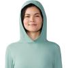 Mountain Hardwear Women’s Crater Lake Long Sleeve Hoody for Hiking, Camping, Backpacking, and Casual Wear(Lichen Green)