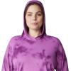 Mountain Hardwear Women’s Crater Lake Long Sleeve Hoody for Hiking, Camping, Backpacking, and Casual Wear(Lilac Glow Clouds Print)