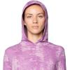 Mountain Hardwear Women’s Crater Lake Long Sleeve Hoody for Hiking, Camping, Backpacking, and Casual Wear(Lilac Glow Ink Dyed Print)