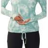 Mountain Hardwear Women’s Crater Lake Long Sleeve Hoody for Hiking, Camping, Backpacking, and Casual Wear(Mineral Spring Spore Dye Print)