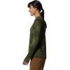 Mountain Hardwear Women’s Crater Lake Long Sleeve Hoody for Hiking, Camping, Backpacking, and Casual Wear(Palisades Geo Print)