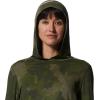 Mountain Hardwear Women’s Crater Lake Long Sleeve Hoody for Hiking, Camping, Backpacking, and Casual Wear(Palisades Geo Print)