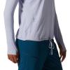 Mountain Hardwear Women’s Crater Lake Long Sleeve Hoody for Hiking, Camping, Backpacking, and Casual Wear(Vinca)