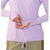 Mountain Hardwear Women’s Crater Lake Long Sleeve Hoody for Hiking, Camping, Backpacking, and Casual Wear(Wisteria)