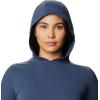 Mountain Hardwear Women’s Crater Lake Long Sleeve Hoody for Hiking, Camping, Backpacking, and Casual Wear(Zinc)