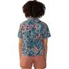 Mountain Hardwear Womens Trail Sender Short Sleeve(Dark Zinc Floral Print)
