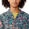 Mountain Hardwear Womens Trail Sender Short Sleeve(Dark Zinc Floral Print)