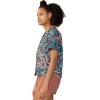 Mountain Hardwear Womens Trail Sender Short Sleeve(Dark Zinc Floral Print)