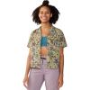 Mountain Hardwear Womens Trail Sender Short Sleeve(Mantis Green Floral Print)