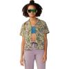 Mountain Hardwear Womens Trail Sender Short Sleeve(Mantis Green Floral Print)
