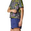 Mountain Hardwear Womens Trail Sender Short Sleeve(Volcanic Meadows Print)